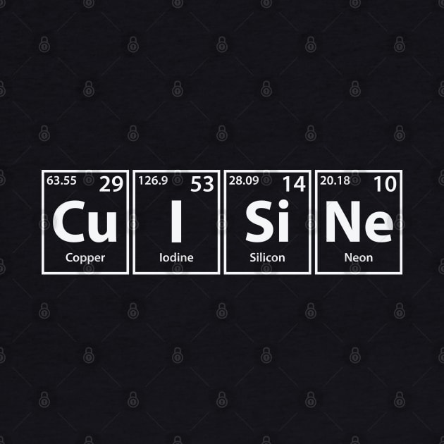 Cuisine (Cu-I-Si-Ne) Periodic Elements Spelling by cerebrands